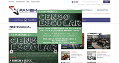 Desktop Screenshot of famem.org.br