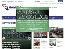 Tablet Screenshot of famem.org.br